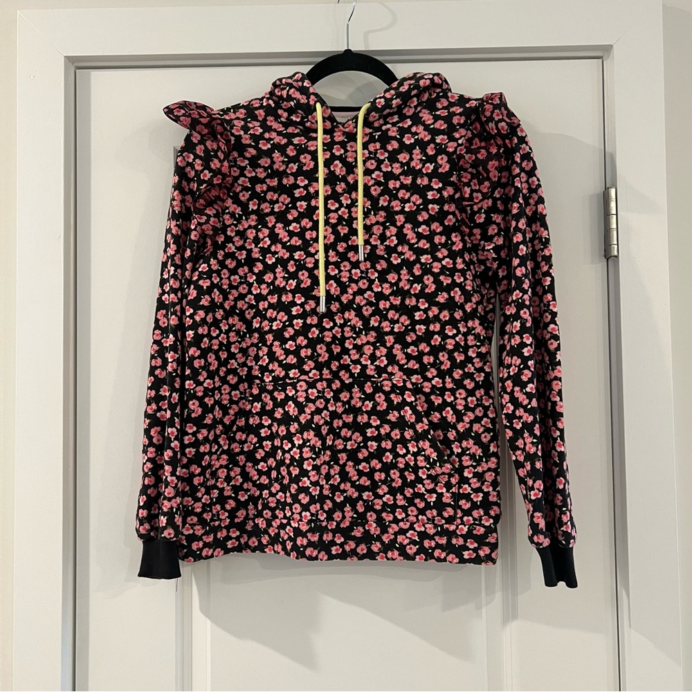 Pink & Black Floral Hoodie